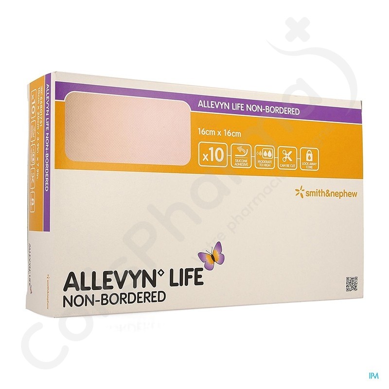 Allevyn Life Non Bordered 16x16cm 10 pièces