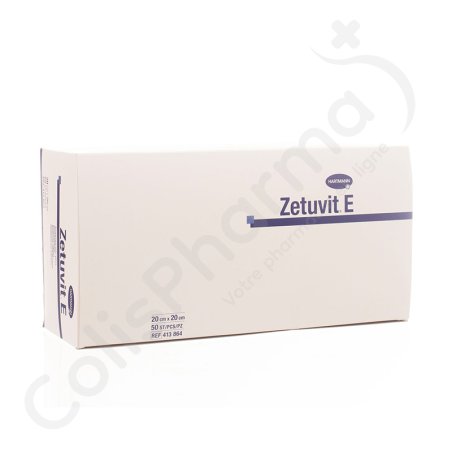 Zetuvit E 20x20 cm - 50 niet-steriele verbanden