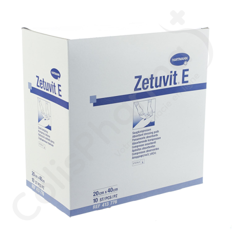 Zetuvit E 20x40 cm - 10 pansements stériles