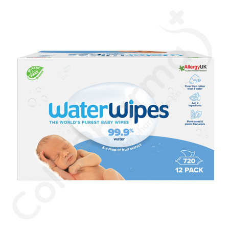 WaterWipes Lingettes Biodégradables Pour Bébé - 720 pièces