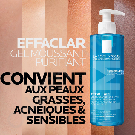 La Roche-Posay Effaclar Gel Moussant Purifiant - 400 ml