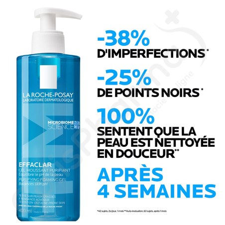 La Roche-Posay Effaclar Gel Moussant Purifiant - 400 ml