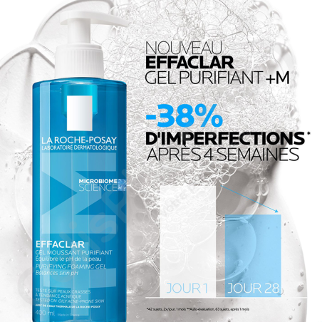 La Roche-Posay Effaclar Gel Moussant Purifiant - 400 ml