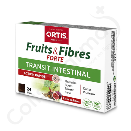 Ortis Fruits et Fibres Forte - 24 cubes