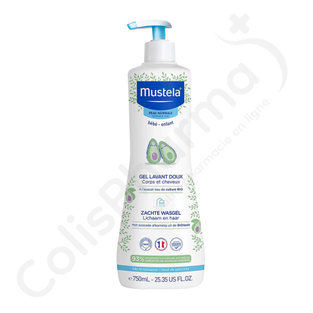 Mustela Wasgel Zacht Lichaam en Haar Baby's & Kinderen - 750 ml