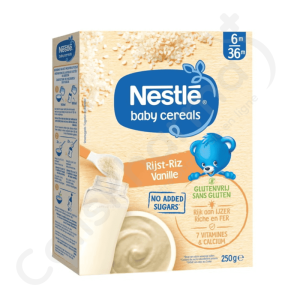 Nestlé Baby Cereals Riz-Vanille Sans Gluten - 250 g