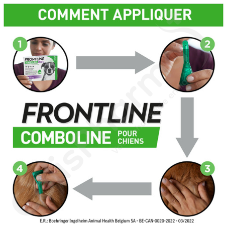 Frontline Combo Line Chien L 20-40 kg - 3 pipettes de 2,68 ml