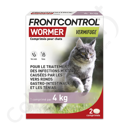 Frontcontrol Wormer Ontwormer Kat - 2 tabletten