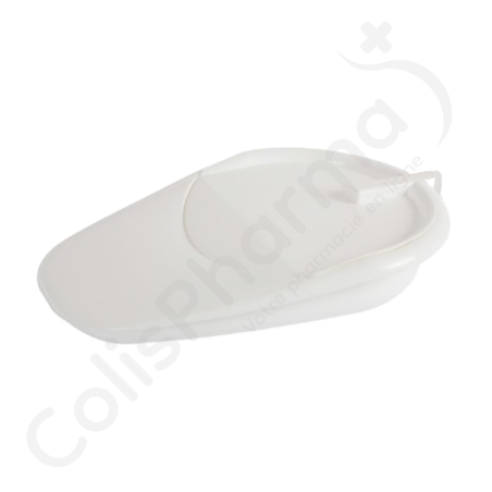 Bedpan met handvat en deksel - 1 stuk