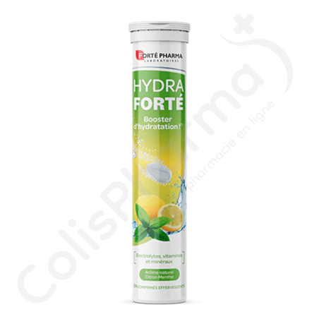 Hydra Forté Booster d'Hydratation Citron Menthe - 24 comprimés effervescents