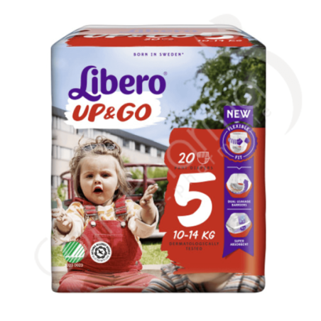 Libero Up & Go 5 - 10-14 kg - 20 babyluiers