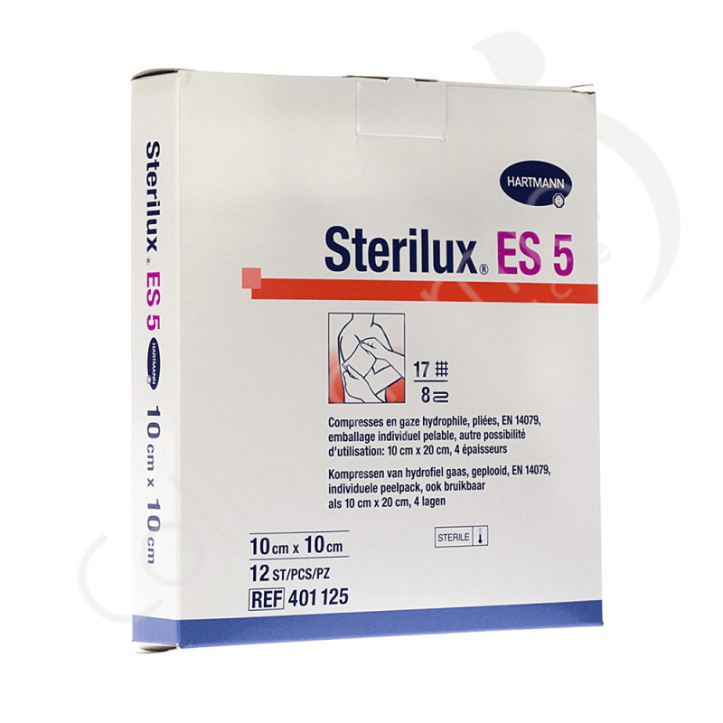 Sterilux Es Compresse Sterile 7cm5 X 7cm5 Sac2 10