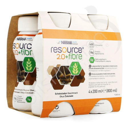 Resource 2.0 Fibre Chocolat - 4x200 ml