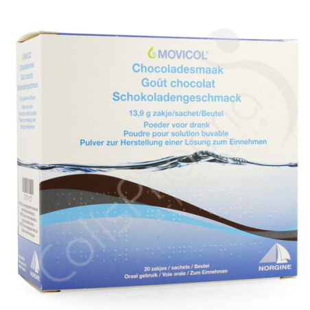 Movicol 13,9 g Goût Chocolat - 20 sachets