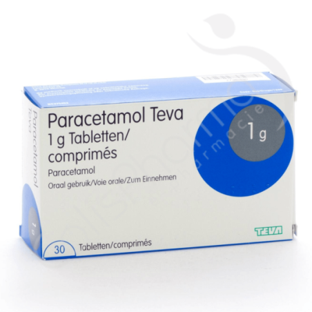 Paracetamol Teva 1g - 30 comprimés