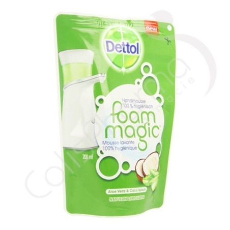 Dettolhygiene - 200 ml zeep navulling Foam Magic Aloe Vera + Coco Splash