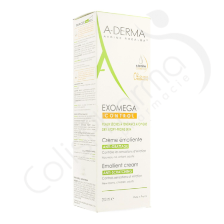 A-Derma Exomega Control Emollient Crème - 200 ml