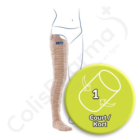 Thuasne Mobiderm Autofit Bas-Cuisse Mobilisateur Ajustable - Taille 1 Court