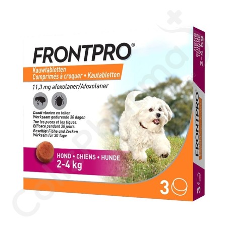 Frontpro Hond 2 - 4 kg - 3 Kauwtabletten