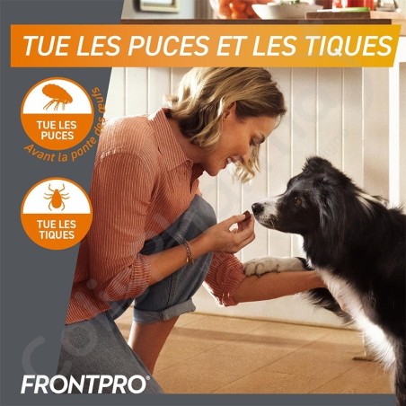 Frontpro Chien 4 à 10 kg - 3 comprimés à croquer