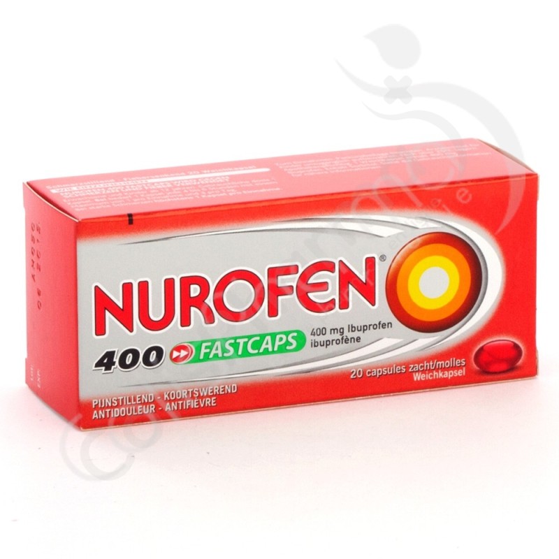 Nurofen 400 FastCaps 20 Zachte Capsules Van 400 Mg