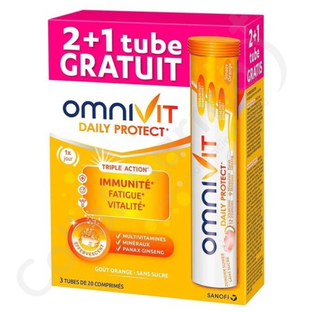 Omnivit Daily Protect - 3 x 20 comprimés effervescents