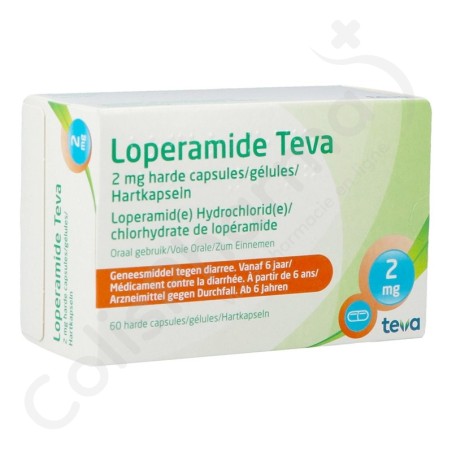 Loperamide Teva 2 mg - 60 capsules