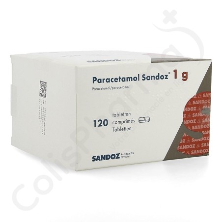 Paracétamol Sandoz 1 g - 120 tabletten