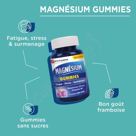 Magnésium - 45 gommes