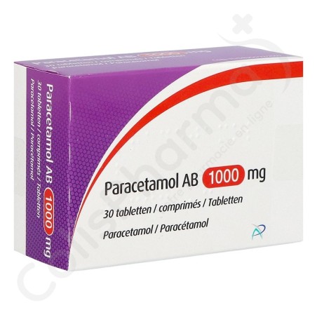 Paracétamol AB 1 g - 30 comprimés