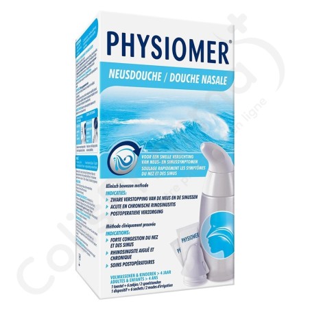 Physiomer Neusdouche - 1 toestel + 6 zakjes