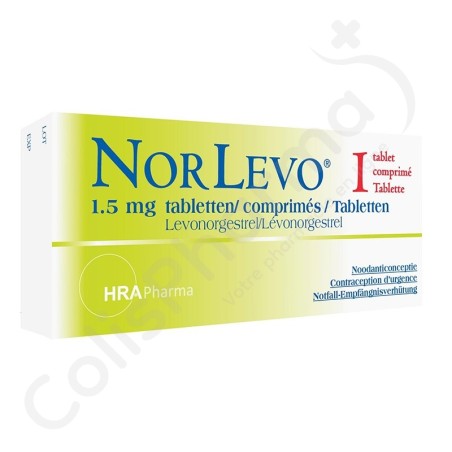 NorLevo 1,5 mg - 1 comprimé