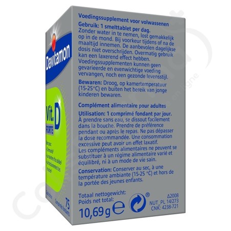 Davitamon Vitamine D Forte - 75 comprimés