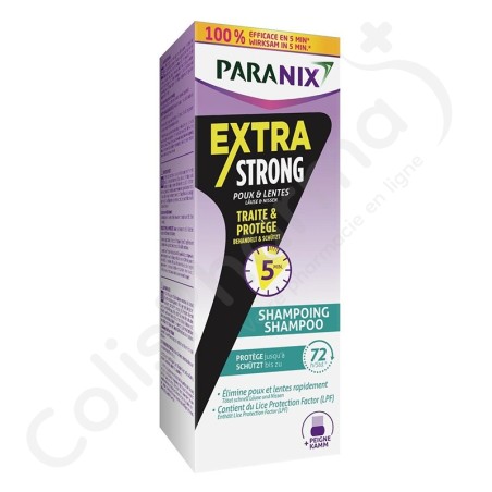 Paranix Shampoing Extra Strong - 200 ml + Peigne