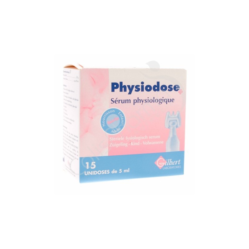 Sérum physiologique Physiodose, 3 boîtes de 40 unidoses
