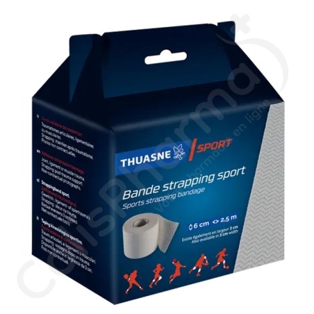 Thuasne Sport Bande Strapping - 6 cm x 2,5 m