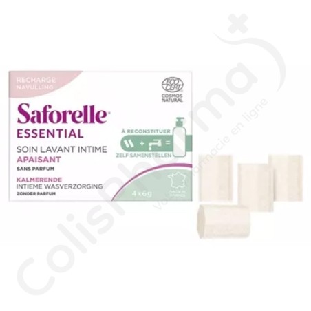 Saforelle Soin Lavant Intime Apaisant Recharge - 4 sticks