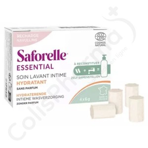 Saforelle Soin Lavant Intime Hydratant Recharge - 4 sticks