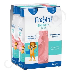 Frebini Energy Drink Aardbei - 4x200 ml