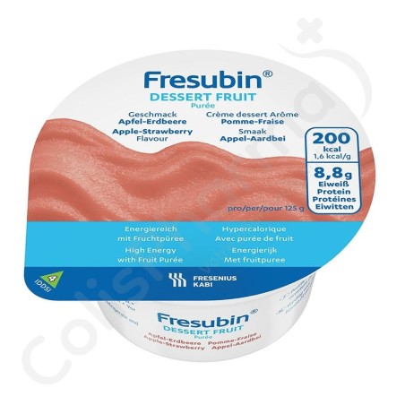 Fresubin Dessert Puree Appel/Aardbei - 4x125 g