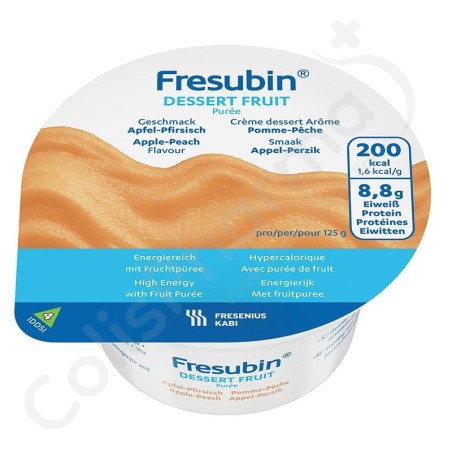 Fresubin Dessert Puree Appel/Perzik - 4x125 g