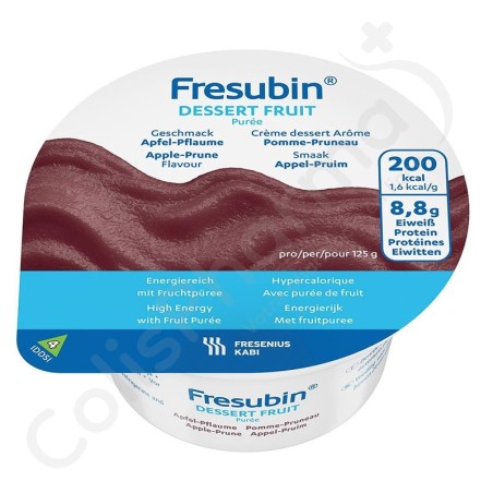 Fresubin Dessert Purée Pomme/Pruneau - 4x125 g