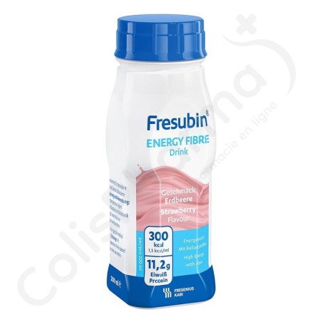 Fresubin Energy Fibre Drink Aardbei - 4x200 ml