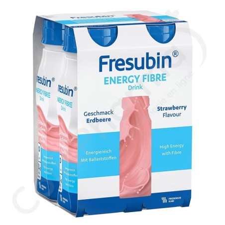 Fresubin Energy Fibre Drink Fraise - 4x200 ml