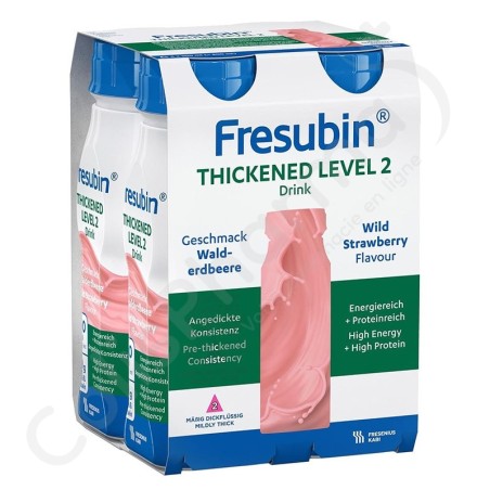 Fresubin Thickened Level 2 Drink Aardbei - 4x200 ml