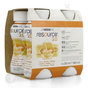 Resource 2.0 Ananas-Mangue - 4x200 ml