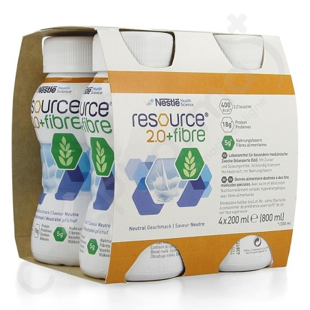 Resource 2.0 Fibre Neutre - 4x200 ml