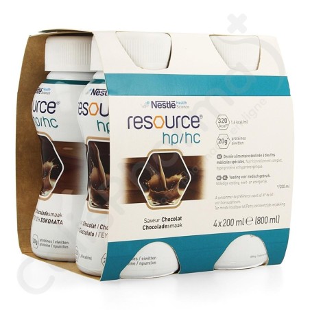 Resource Hp/Hc Chocolade - 4x200 ml