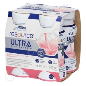 Resource Ultra Fraise - 4x125 ml