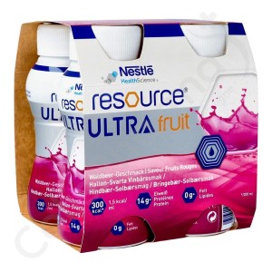 Resource Ultra Fruit Rode Vruchten - 4x200 ml